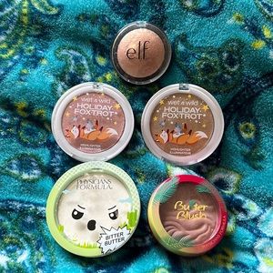 Drugstore highlighter & Blush bundle: wet n wild/physicians formula/e.l.f.